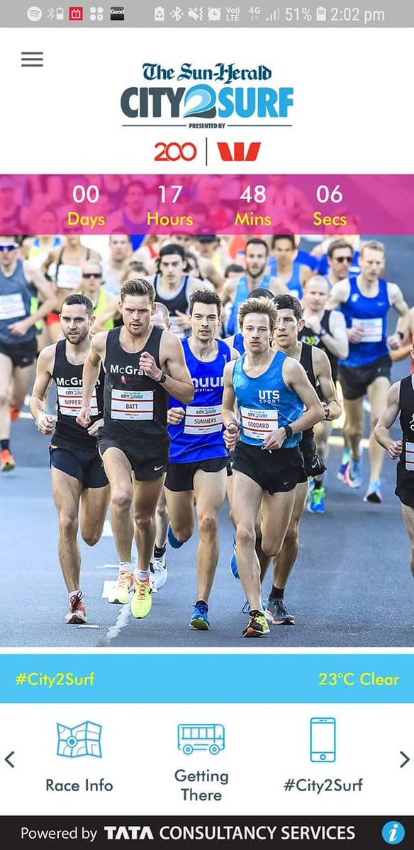 Goodluck to those running City2Surf tomorrow morning! I'm looking forward to representing Winc Nike &amp; Dreams2Live4