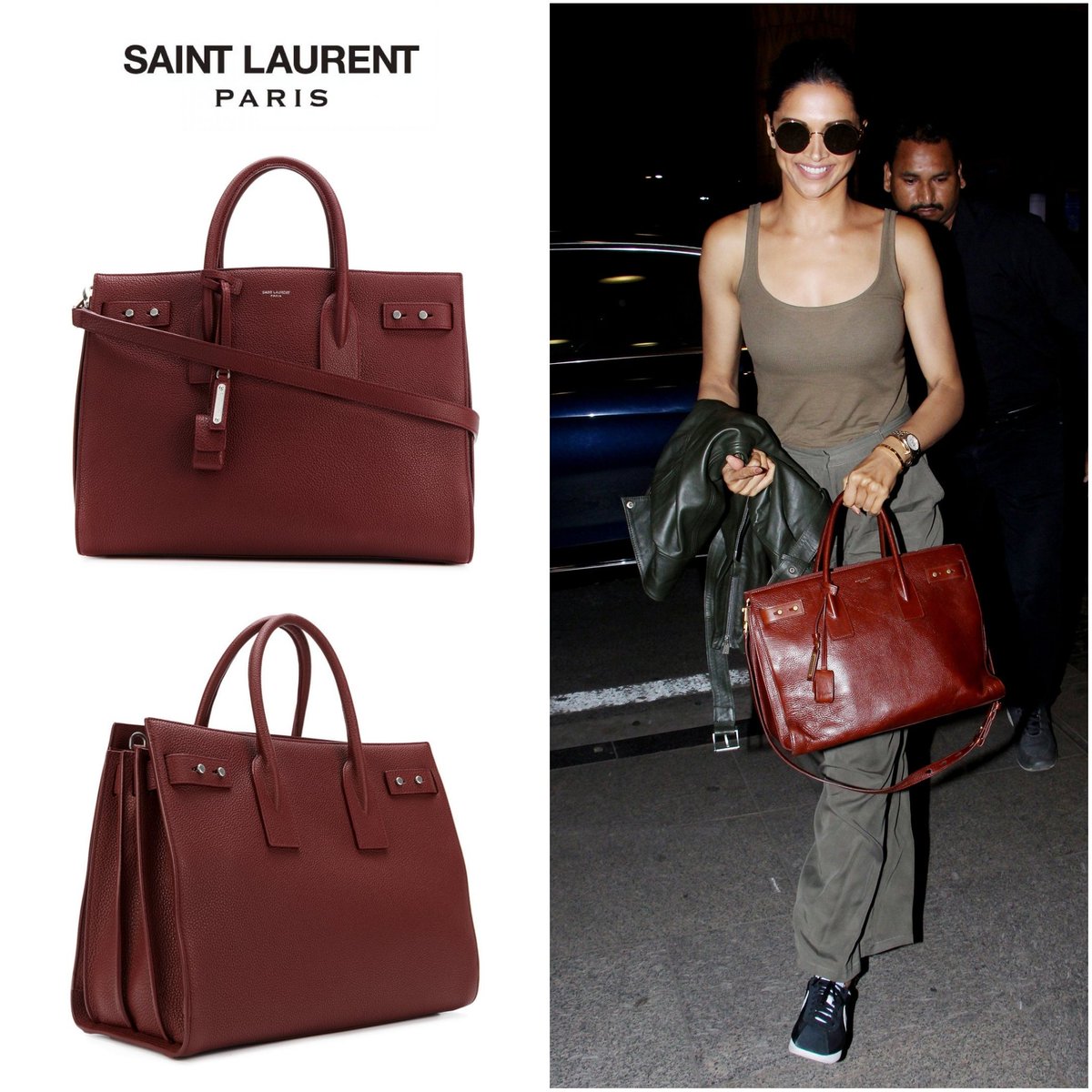 Deepika Padukone Indian FC on X: #DeepikaPadukone snapped at Mumbai Airport  carrying Saint Laurent Sac de Jour Carry All Tote, which is cost around ₹  2,24,558  / X