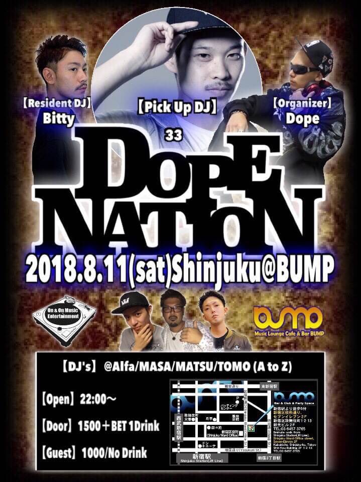 BURNISHToMo's tweet photo. 今夜、土曜日は新宿BUMPでDJ  ！

お酒に音楽に料理も頼めるCLUBでHIPHOPを中心に、朝までやってます🤗
入口で、トモのゲストと言えば1000円で入れます🎶
新宿区役所通り、セブンイレブン２F
東京都新宿区歌舞伎町1-2-13　新光ビル２F CLUB &amp; DJ BAR【BUMP】
#新宿 #bump #club #djbar #hiphop #party https://t.co/R8n72ogwJG