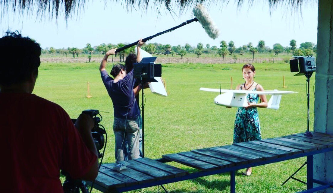 En grabación en #Paraguay sobre aviones no tripulados, ósea lo que son ahora los drones. #2014 #Reporter #MexicanReporter #Periodismo #BID #Journalism