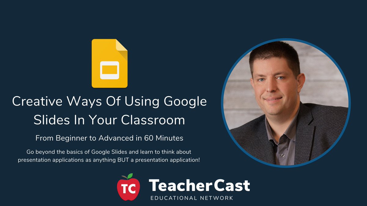 Don’t miss this exciting  presentation by <a href="/TeacherCast/">Jeffrey Bradbury</a> on #liveclass20 with tons of fun, simple ideas for using Google Slides with students! Join us in 1 hours at 12pm ET Details &amp; login link: live.classroom20.com