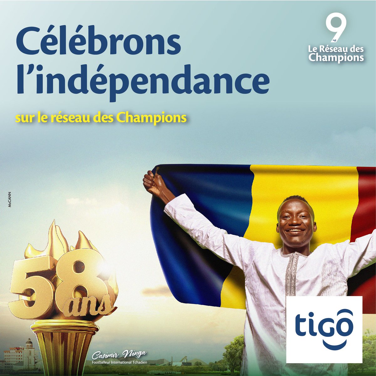 moov_africa's tweet photo. En cette date mémorable du 11 Août, #Tigo vous souhaite une très bonne fête de l’Indépendance !
#Tigo_LeRéseau_DesChampions https://t.co/zms7Q0LcAP