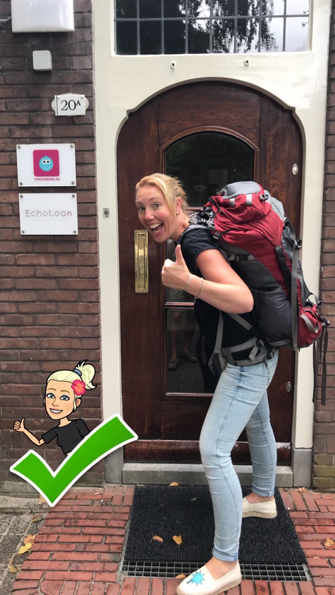 Echotoon's tweet photo. Ja... het is zover... vakantie voor Patricia!! ✈️☀️

Lysanne bewaakt uiteraard het fort 😊 en kijkt uit naar alle mooie momenten samen met jullie. 

Tot snel, geniet van de zomer en elkaar! 🌸🧡 https://t.co/SsAQeouoHs