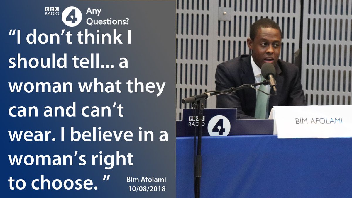 Conservative MP @BimAfolami speaking on Any Questions? @bbcradio4 #bbcaq