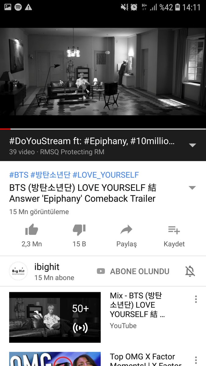 Mn__RM's tweet photo. Nöbetim yüzünden çok yorgun oluyorum ama uyurken liste açıp Jin stream yaptığım ve bu sırada internetimi bitirdiğim doğrudur. Pişman mıyım... Asla... . Aklım hala yapamadığım streamlarda 😁
#Epiphany #10millionxAwake #DoYouStream
@protectingRM https://t.co/N345UODHwz