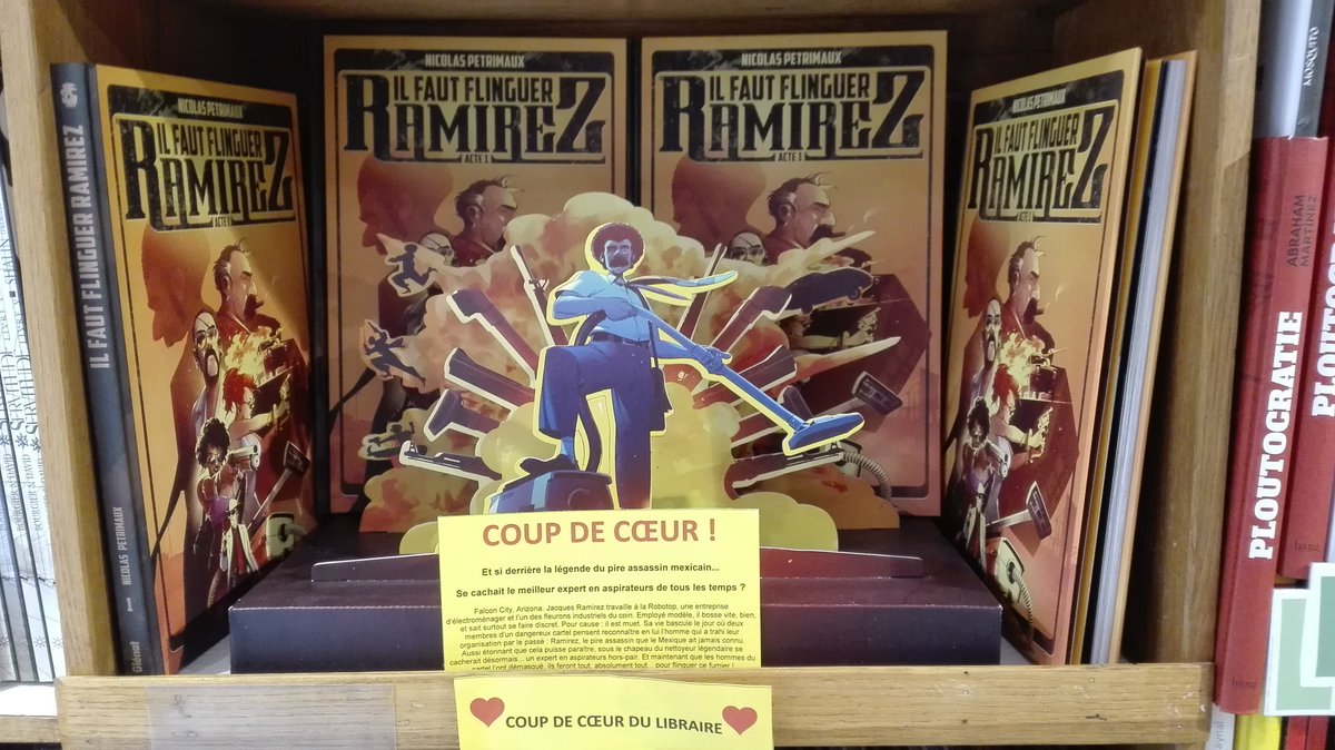 librairiebdrart's tweet photo. Pour un NETTOYAGE certifié contre l'ÉLIMINATION de la poussière (mais pas que), adressez vous à Jacques Ramirez, expert en maintenance d'aspirateurs !! Un récit de @_nicolab_  aux éditions @GlenatBD @GlenatComics #bandedessinee #Caen #Vacuumizer2000 #Robotop https://t.co/HKp5hiI51A