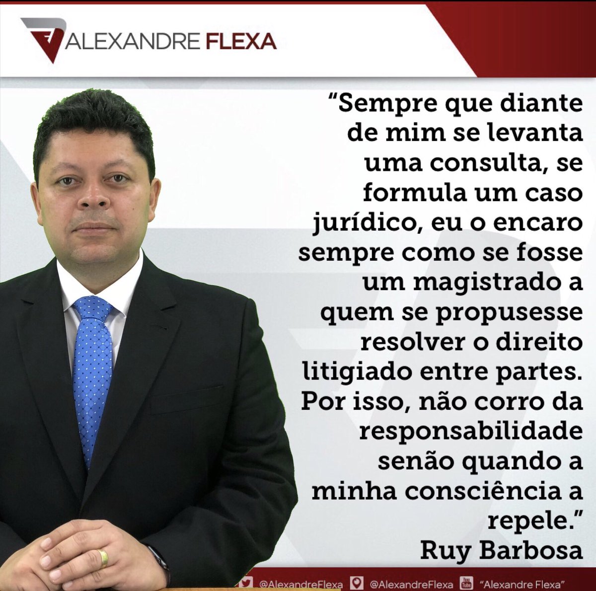 AlexandreFlexa's tweet photo. Parabéns a todos os advogados, pela dedicação, pela busca ao aprimoramento, pela doação, enfim, por serem indispensáveis à distribuição da justiça! https://t.co/qF7xb53jkD