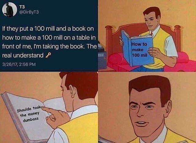 laughing_ninja's tweet photo. 😂😂😂 Who’s really taking the book... 😫🤣 #Dumbass https://t.co/YJBzsJUz4W https://t.co/RJKD2x2SNe
