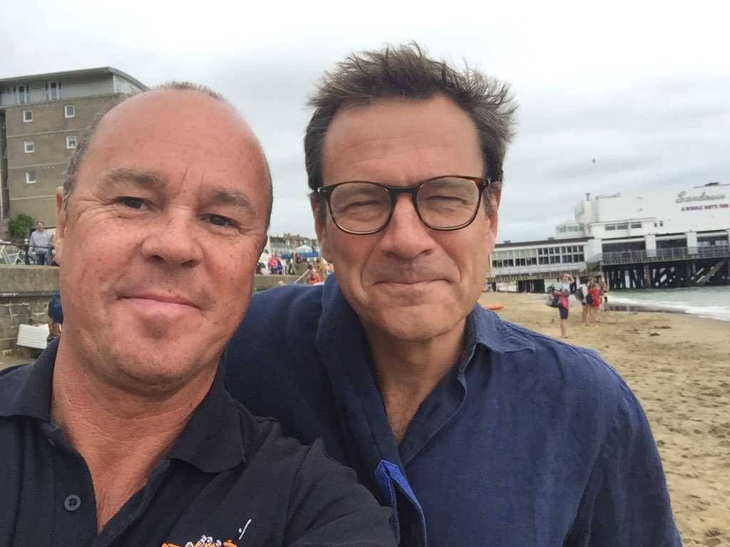 Great to see @IoWBobSeely here supporting the @SandownBay to @SSeafront #piertopier race today. Thanks to all those supporting and looking out for the swimmers  @IOWNews @iwightradio @islandecho #communityspirit #safetyatsea #sandownbay