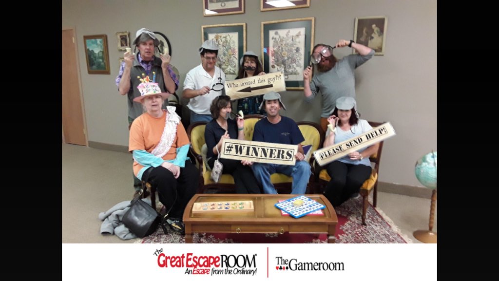 Great news! The Bird House crew was able to escape from The Great Escape Room last night! Whew! We will be open our normal business hours 10-6 today 😁🦉😁 See you soon!