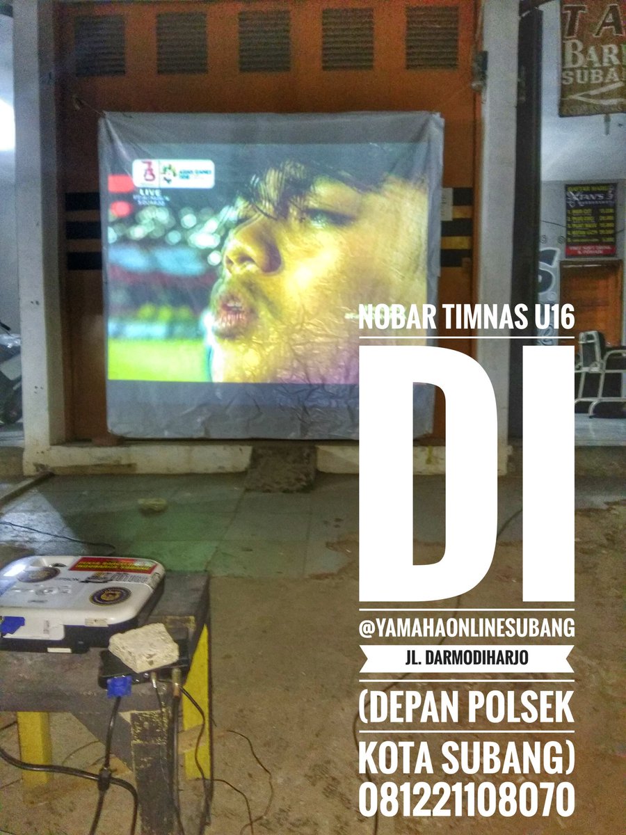 Yang Lagi Bingung Cari Tempat Nobar Final Piala Aff U16
Antara Indonesia VS Thailand
Yuk Ke @yamahaonlinesubang Aja
Dijalan Darmodiharjo (Depan Polsek Subang)
Info Produk Dan Penjualan
081221108070
Chat via WA respon Lebih Cepat

Cc <a href="/YamahaJabar/">YamahaJabar</a>  <a href="/yamahaindonesia/">Yamaha Indonesia</a> 
<a href="/aslilebihbaik/">Yamaha Motor Parts Id</a>