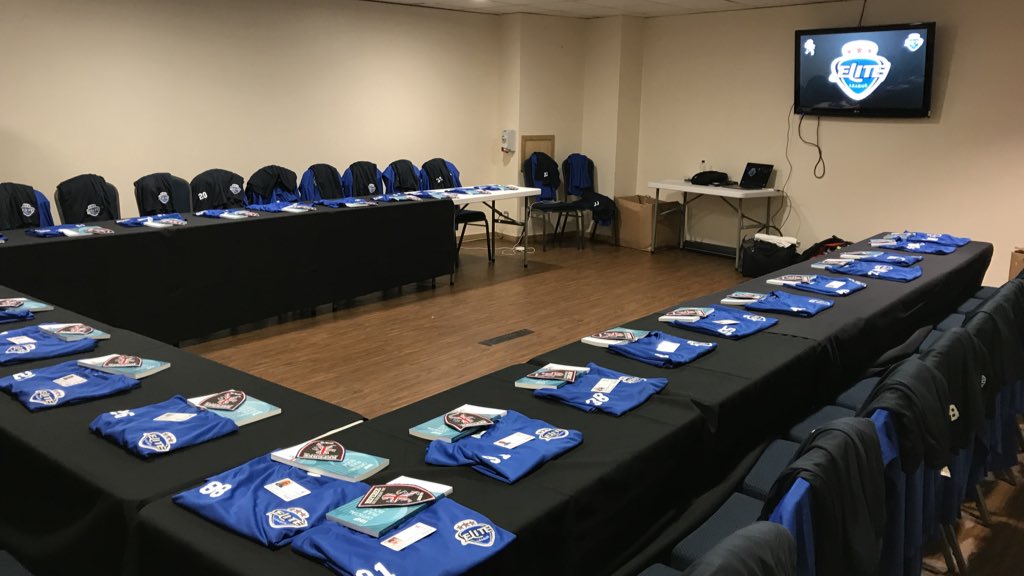 Great start to the 2018/19 Referee Conference with over 230 <a href="/IceHockeyUK/">Ice Hockey UK</a> officials from all levels coming together for the opening sessions.

EIHL group now break out for rules sessions &amp; fitness testing before the first pre season games tonight.

#Preparation #TeamStripes