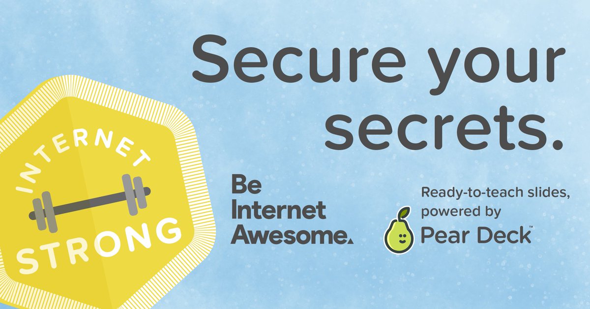 PearDeck's tweet photo. Empower your Ss to be #InternetStrong with 19 free, ready-to-teach lessons from @Google - now with interactivity powered by #PearDeck! Don't spend August creating #digitalcitizenship lessons - go #backtoschool refreshed + ready with #BeInternetAwesome:
https://t.co/cMon2VDGFk https://t.co/DaXD06HbVv