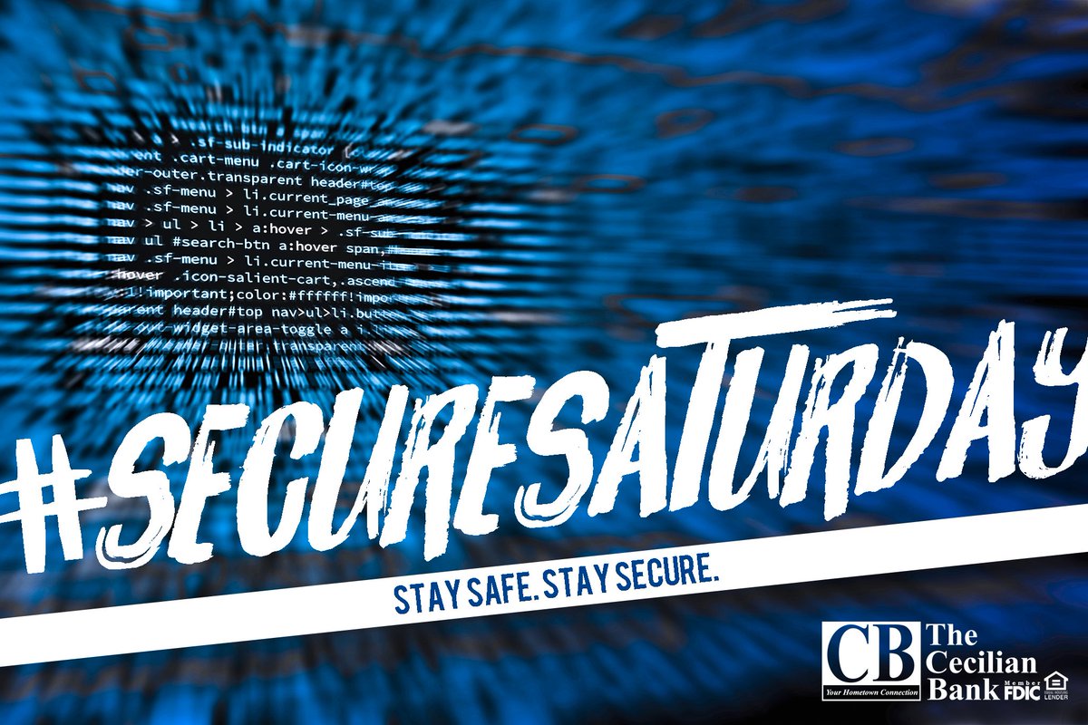TheCecilianBank's tweet image. #SecureSaturday Our friends at US-CERT want to remind parents of simple steps 4 keeping students &amp;amp; their devices safe when they return to school. Visit f1q.co/2vWmW9j to read the full article. *Clicking link will navigate away from Twitter.