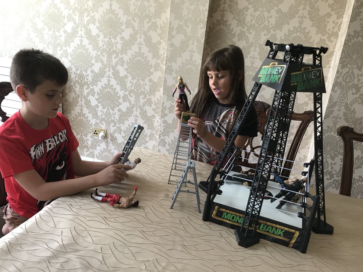 Kidzcoolit's tweet image. .@WWEUK Loving the new WWE Money in the Bank Toy ring!!! bit.ly/2qxjPFn #WWE #MoneyInTheBank #SumnerSlam #SaturdayMotivation