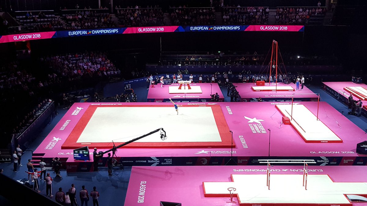 MarkGPetrie's tweet photo. What better way to start the last week of the summer holidays than cheering on @maxwhitlock1 and the rest of the @BritGymnastics boys @Glasgow2018 #EC2018 #TheMoment #FlyTheFlag #HelloHydro #ScotlandIsNow https://t.co/phIs8WwpYT