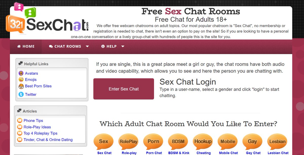 Live sexual chatrooms with no registeration