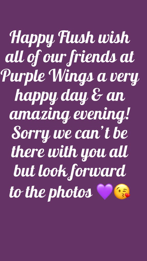 HappyFlushAF's tweet photo. The Happy Flush time wish everyone attending the @pw_charity day and ball a fantastic time! Wish we could be there but look forward to the photos @paigec_66 @JamesConlon_  #HappyDays #Purplewings https://t.co/GXdbSwNQ6r