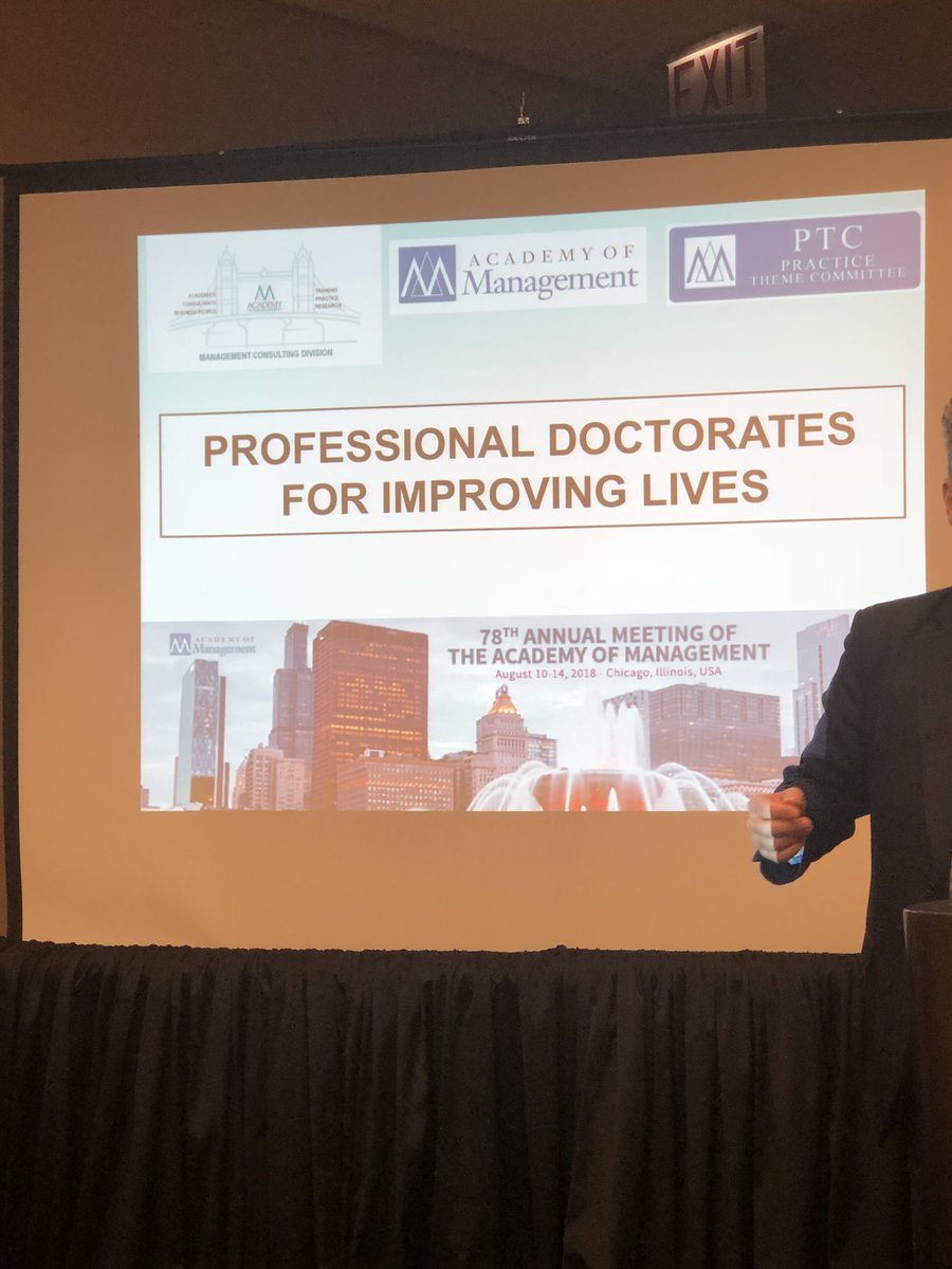 Conférence à l’Academy of Management à Chicago pour représenter l’université Paul-Valéry Montpellier 3 et son DBA