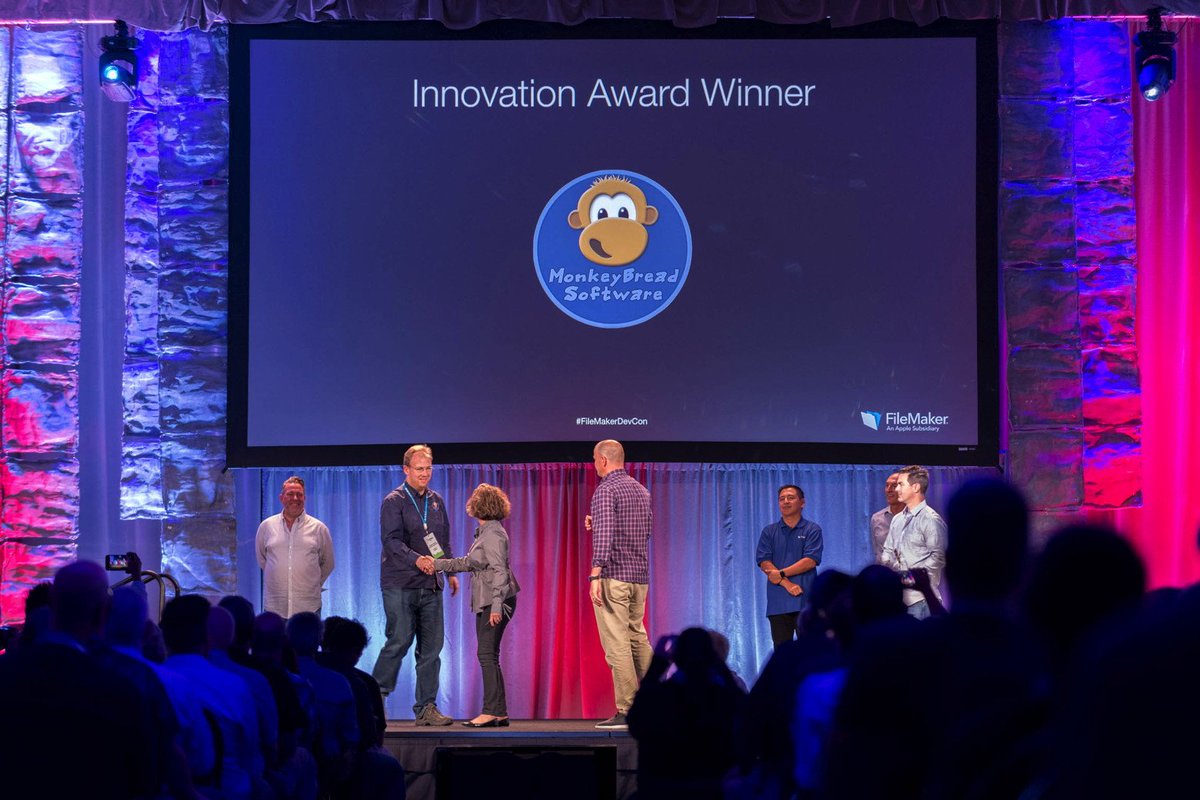 MBSPlugins's tweet image. #FileMaker Excellence Award
At the #FileMakerDevCon2018 in Grapevine Texas, I got awarded with the FileMaker Excellence Award for Innovation for my MBS Plugin.
Thanks everyone for the good wishes and see you at the next conferences in Europe.
mbs-plugins.com/archive/2018-0…