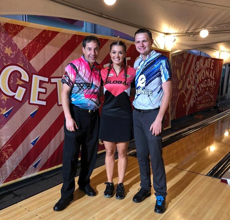 PBohn3's tweet photo. It’s National Bowling Day! I’m bowling in NYC with @DariaPajak and @AAnderson300 and Wyoming, MI today! Where are you bowling? #NationalBowlingDay #TeamBrunswick #TeamBohn #GoBowling https://t.co/5q6jEQxVfn