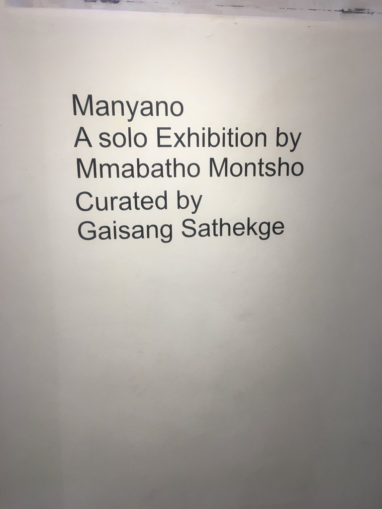 mx_mokgoroane's tweet photo. I went to @MmabathoMontsho solo exhibition at the Womxn’s Jail. It was extraordinary. She’s so talented. Please go check it out https://t.co/rkByPbDZ9R