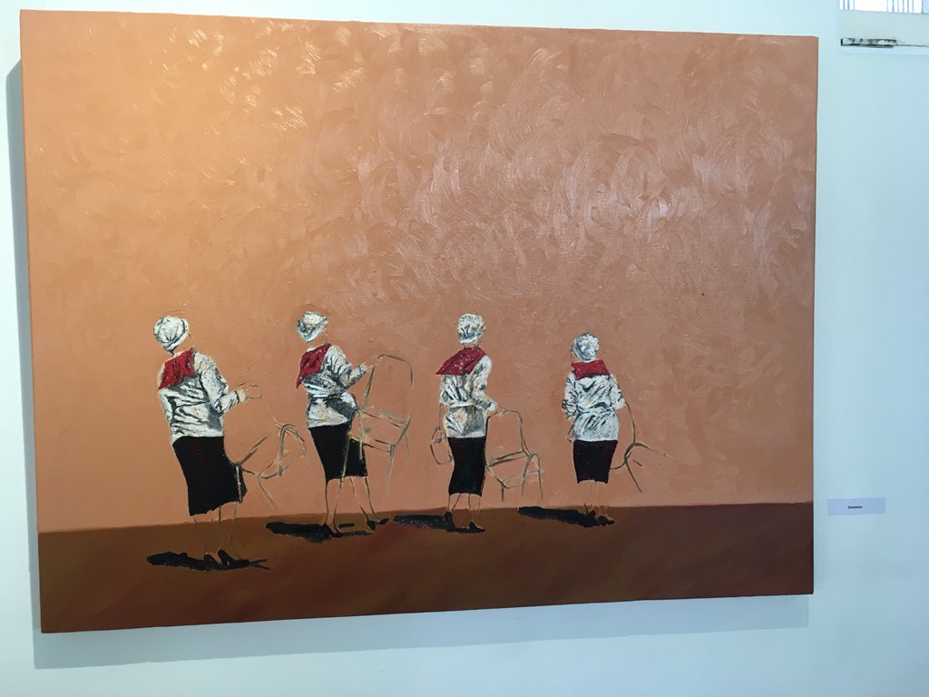 mx_mokgoroane's tweet photo. I went to @MmabathoMontsho solo exhibition at the Womxn’s Jail. It was extraordinary. She’s so talented. Please go check it out https://t.co/rkByPbDZ9R