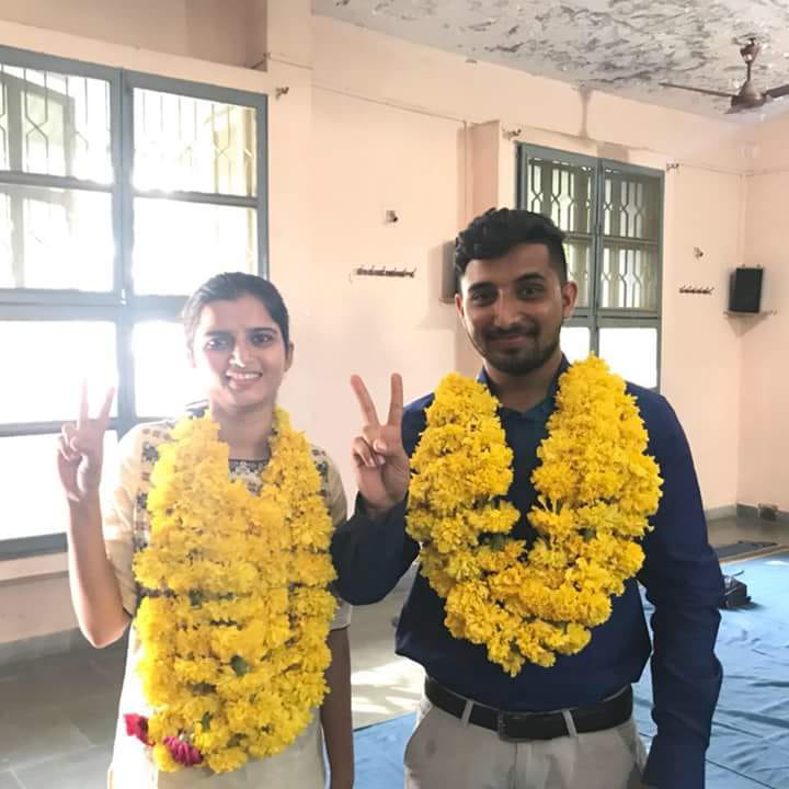 iMaulikDesai's tweet photo. MS University Student Union Election Candidates (ABVP) 2018.
For the post of University VP - Anisha mishra
For the post of University GS -Rahul zinzala
#Vote4ABVP
#MSUSUElection2018
#MSUBaroda
#MSUelection https://t.co/tdUBxsCUYl