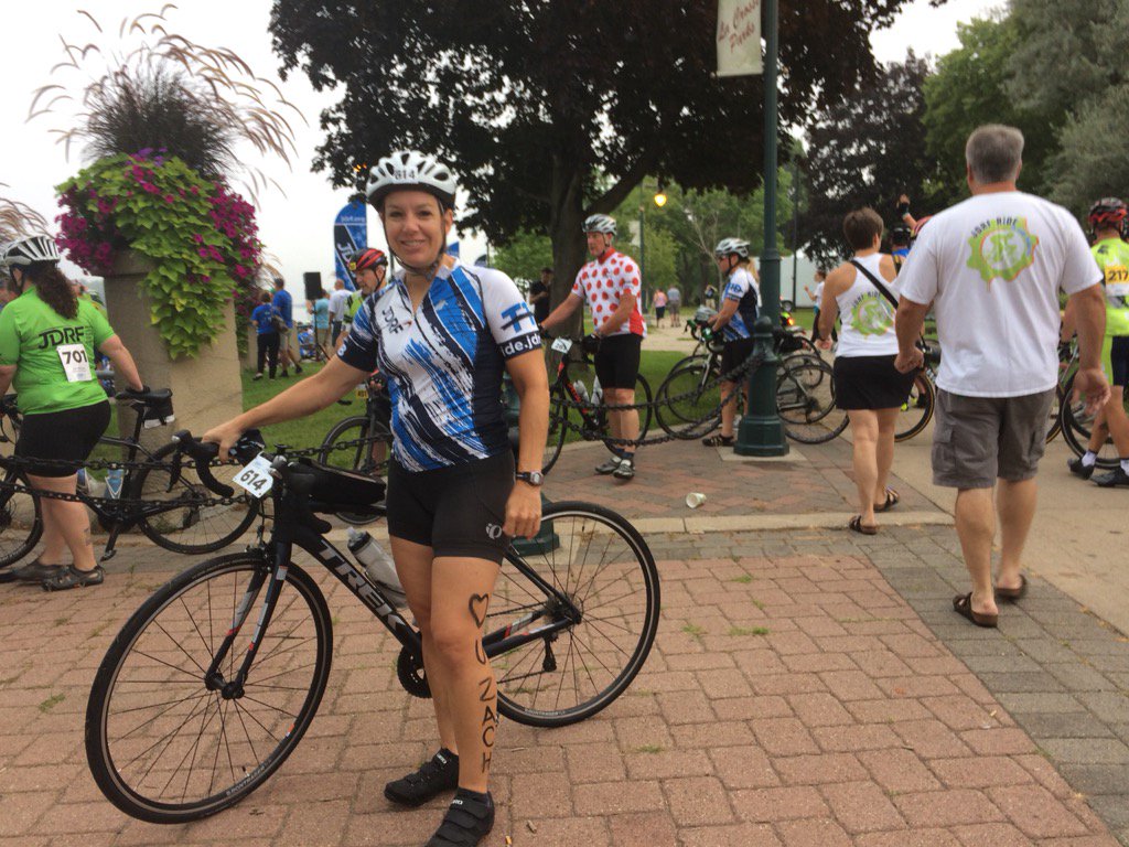 pjslinger's tweet image. Jana doing her part to fight Type 1! #JDRFRide