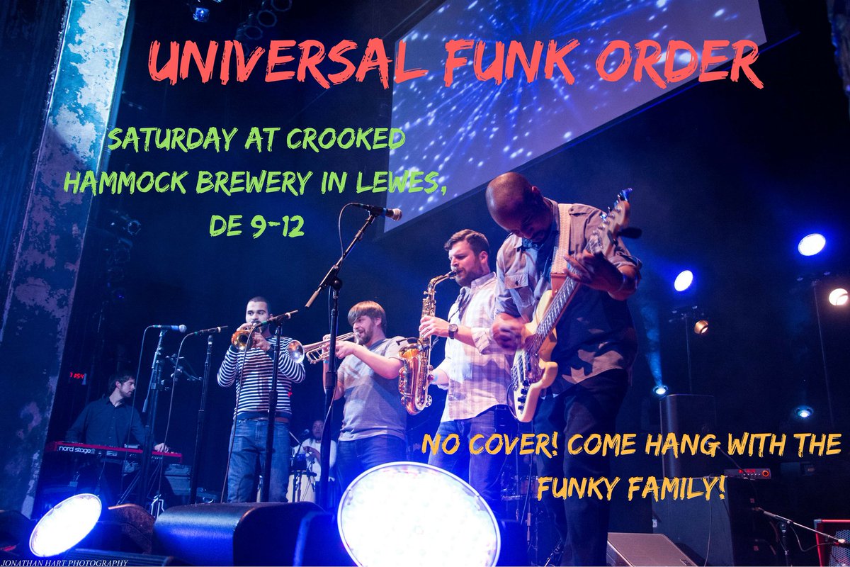 unifunkorder's tweet photo. Tonight at @crhammockbrew see you there?! #FunkyFamily https://t.co/76iFno61Ex