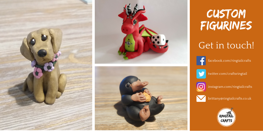 CraftsRingtail's tweet image. Custom figurines are available from Ringtail Crafts! Simply get in touch and let's talk about what you need (UK only) ringtailcrafts.co.uk/contact/ #polymerclay #artsandcrafts