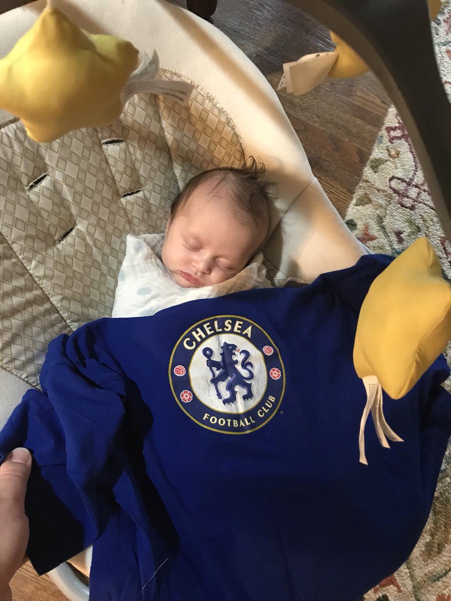 DG_Maxx's tweet photo. @LondonBluePod Watching at home with the little man today. First match of his life. https://t.co/QzQ4IEnNEA
