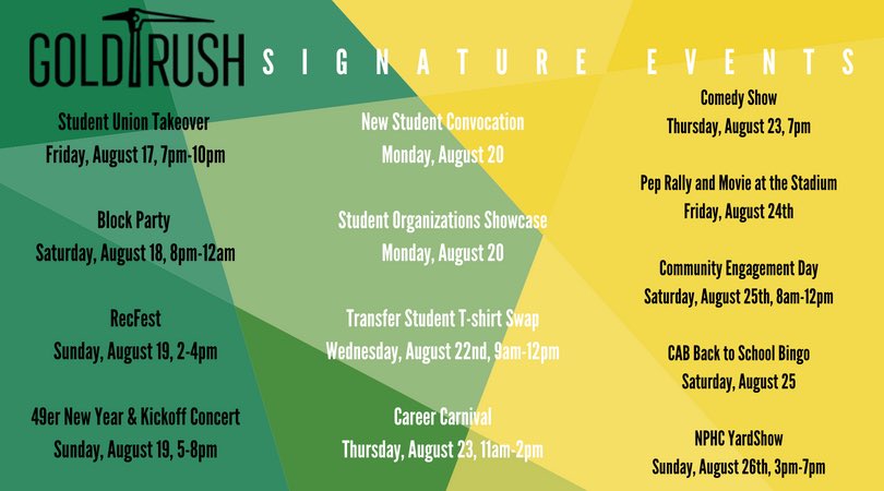 Timmy18OC6's tweet photo. Hey Niners! Gold Rush is less than a week away! I can’t wait to see you all there! #UNCC22 https://t.co/mGADQaDTzg