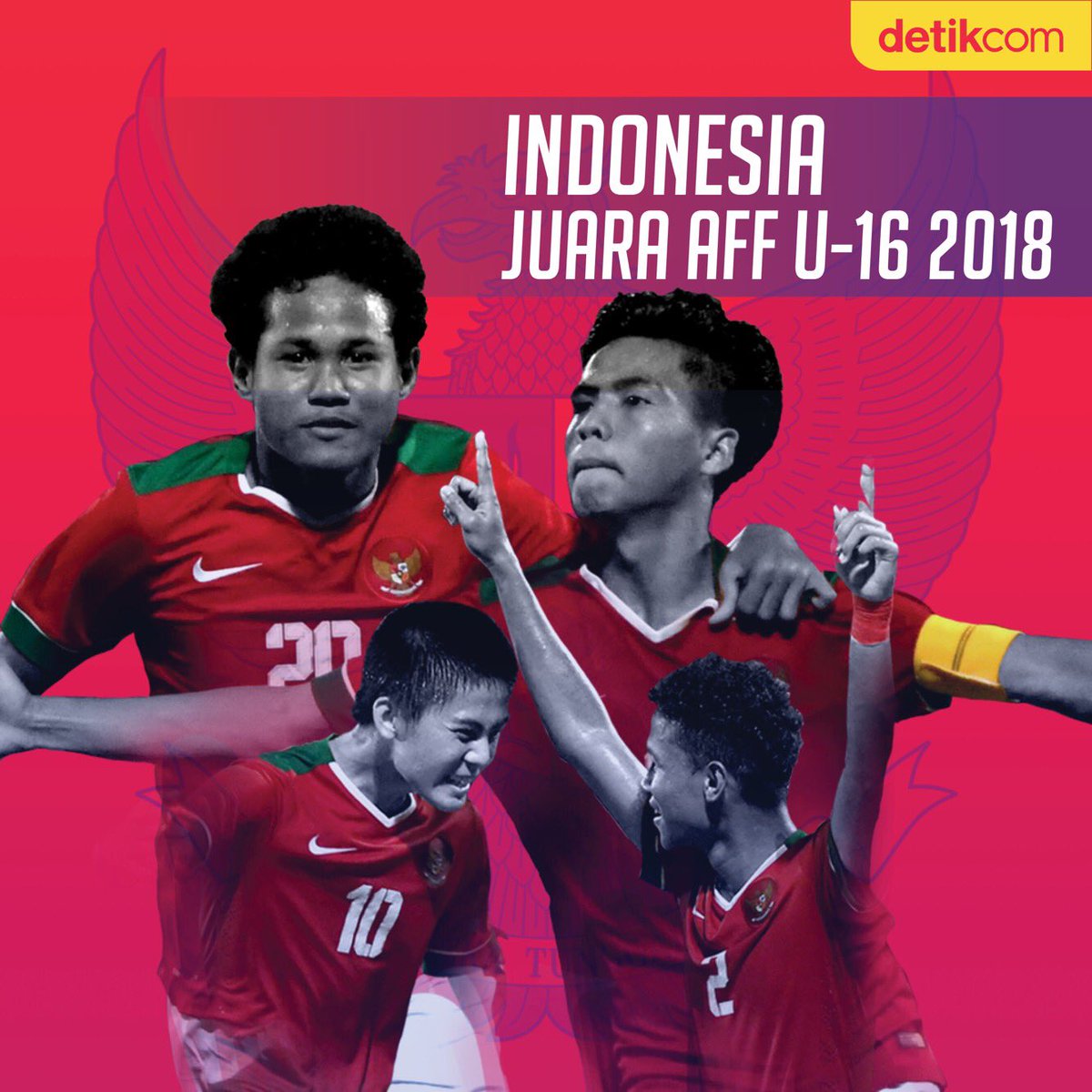 INDONESIA JUARA PIALA AFF U-16 2018!