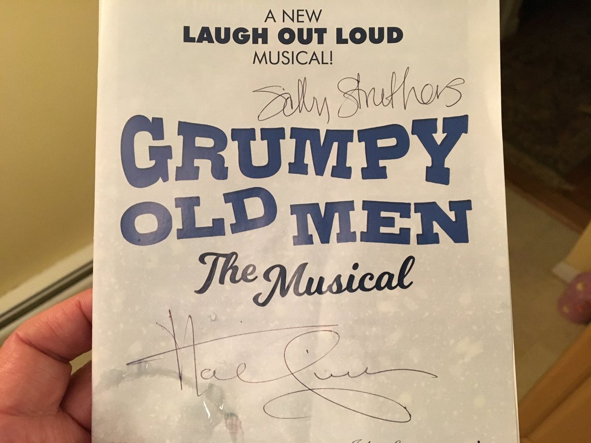 JeffWGME's tweet photo. Got the chance to attend the American premier of the musical Grumpy Old Men and cast party at historic Ogunquit Playhouse Friday night.  Hilarious show starring #HalLinden from Barney Miller and #SallyStruthers from All in the Family.  @OgunquitPH @WGME #GrumpyOldMen https://t.co/y4zuvYkFae