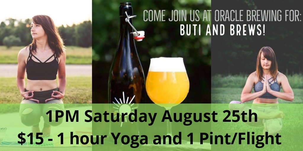 Oraclebeer's tweet photo. Come join us for some Yoga and Beer!! Link below for tickets, or pay at the door! 🍻
https://t.co/u8Zm73ork8 https://t.co/wD7IsCck2r