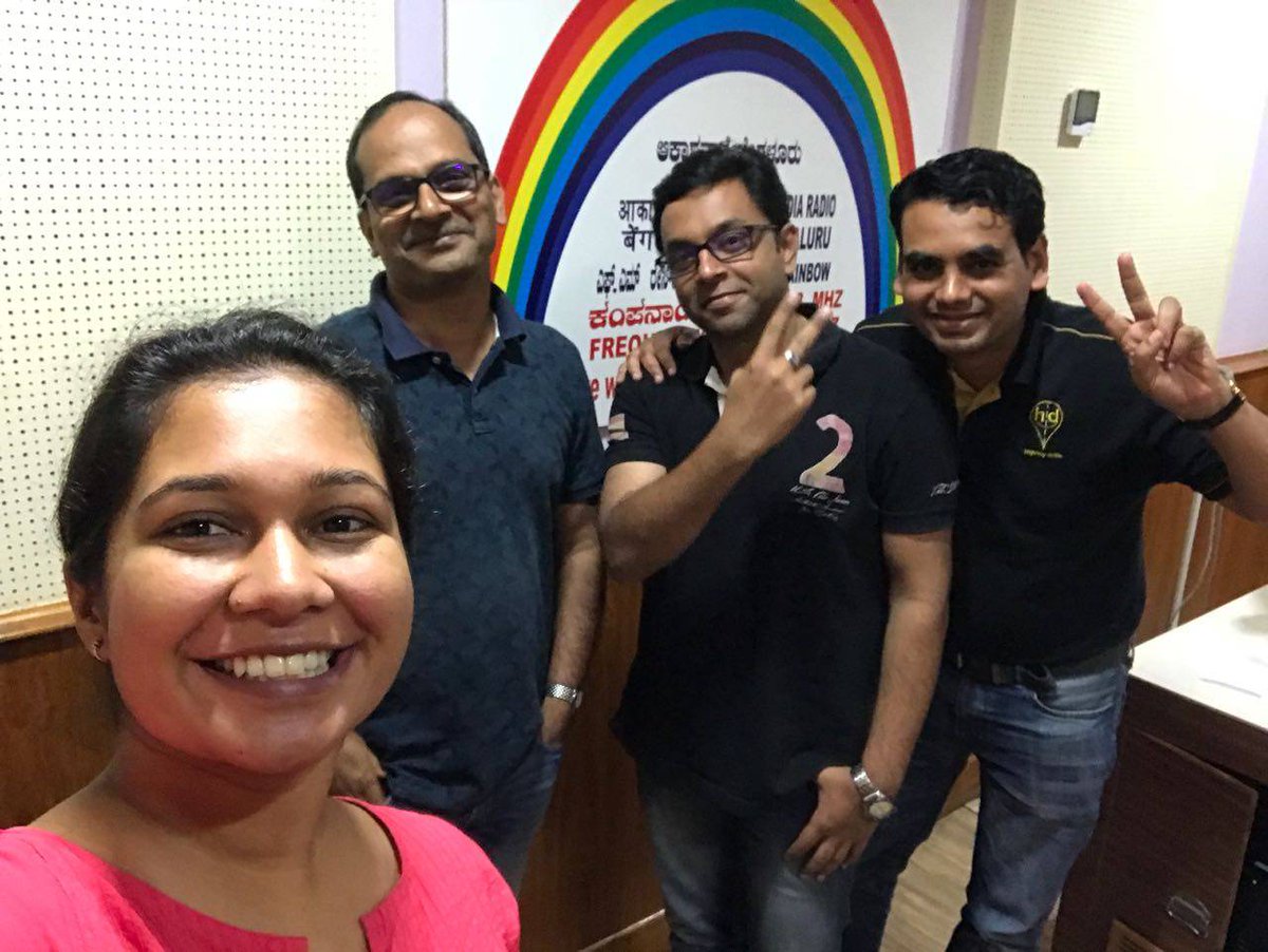 ITBTGoK's tweet photo. The founders of two very innovative start-ups Cultyvate and Highway Delight share exciting stories about their companies with RJ Meghana on FM Rainbow 101.3 today #StartupsInKarnataka #TechInKarnataka #InnovateKarnataka https://t.co/qN5469y11Y
