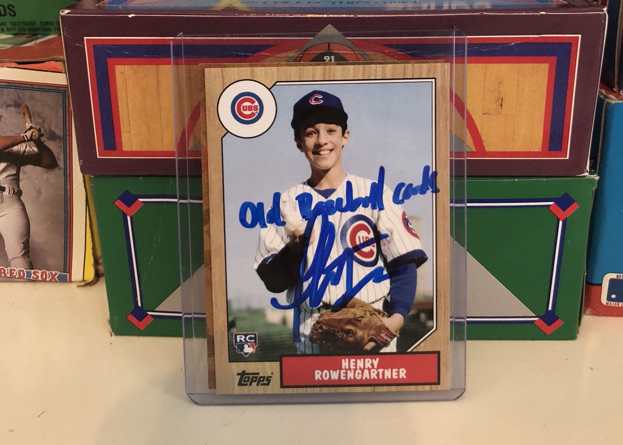 Mike Oz on X: #NationalBaseballCardDay Giveaway No. 2: A Henry Rowengartner  “rookie” card signed by “Rookie of the Year” actor Thomas Ian Nicholas  (@TINBand) from our episode of #OldBaseballCards on @YahooSports. Watch