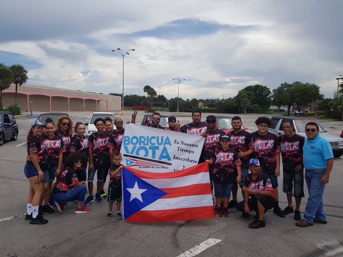 ¡Ya se está cuajando la gran caravana boricua! #BoricuaVota #Boricua #Florida #Agosto28 #BoricuadeCorazon