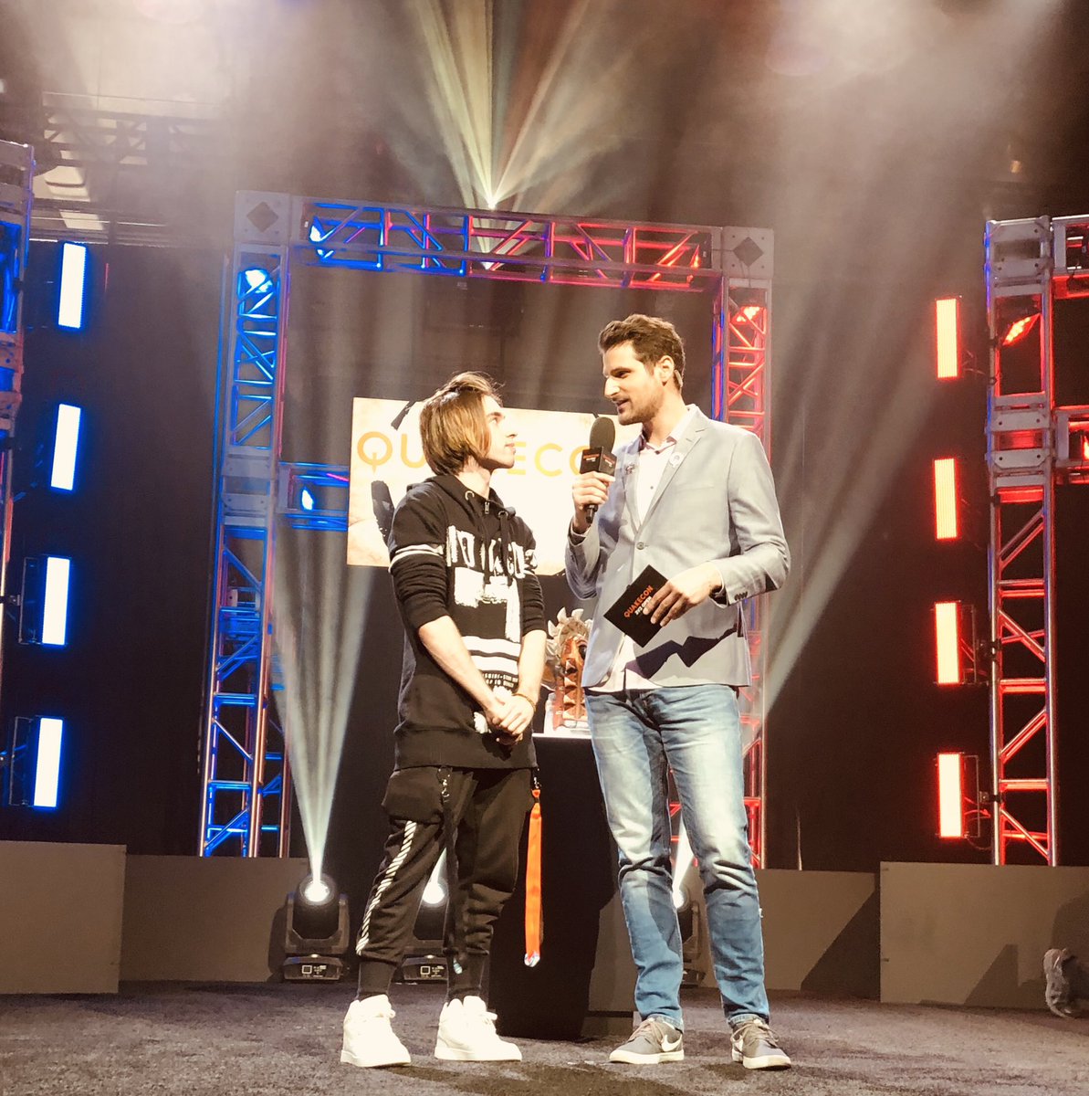 jcar805's tweet image. Well contested by @MyztroGaming, but @t9clawz and toxjq were beast. Don’t miss the semis! #QuakeCon2018 #QuakeChampions