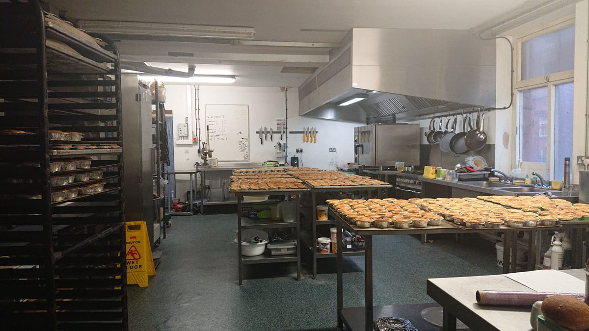 We’ve had a busy day today. Lots of lovely customers in the bakery &amp; 700 pies ready to go to <a href="/LFC/">Liverpool FC</a> to serve in their executive boxes. We’ll be open from 8am tomorrow ready for the 1st #lfc  game of the season #buysocial #morethanapie