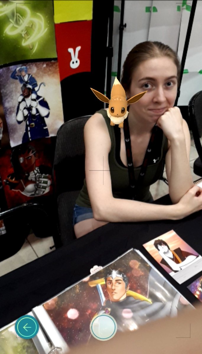 LaurenKurmey's tweet photo. Can still catch my #PokemonGOCommunityDay eevees at #animethon2018! 🐾 https://t.co/9QqzYzWSNB