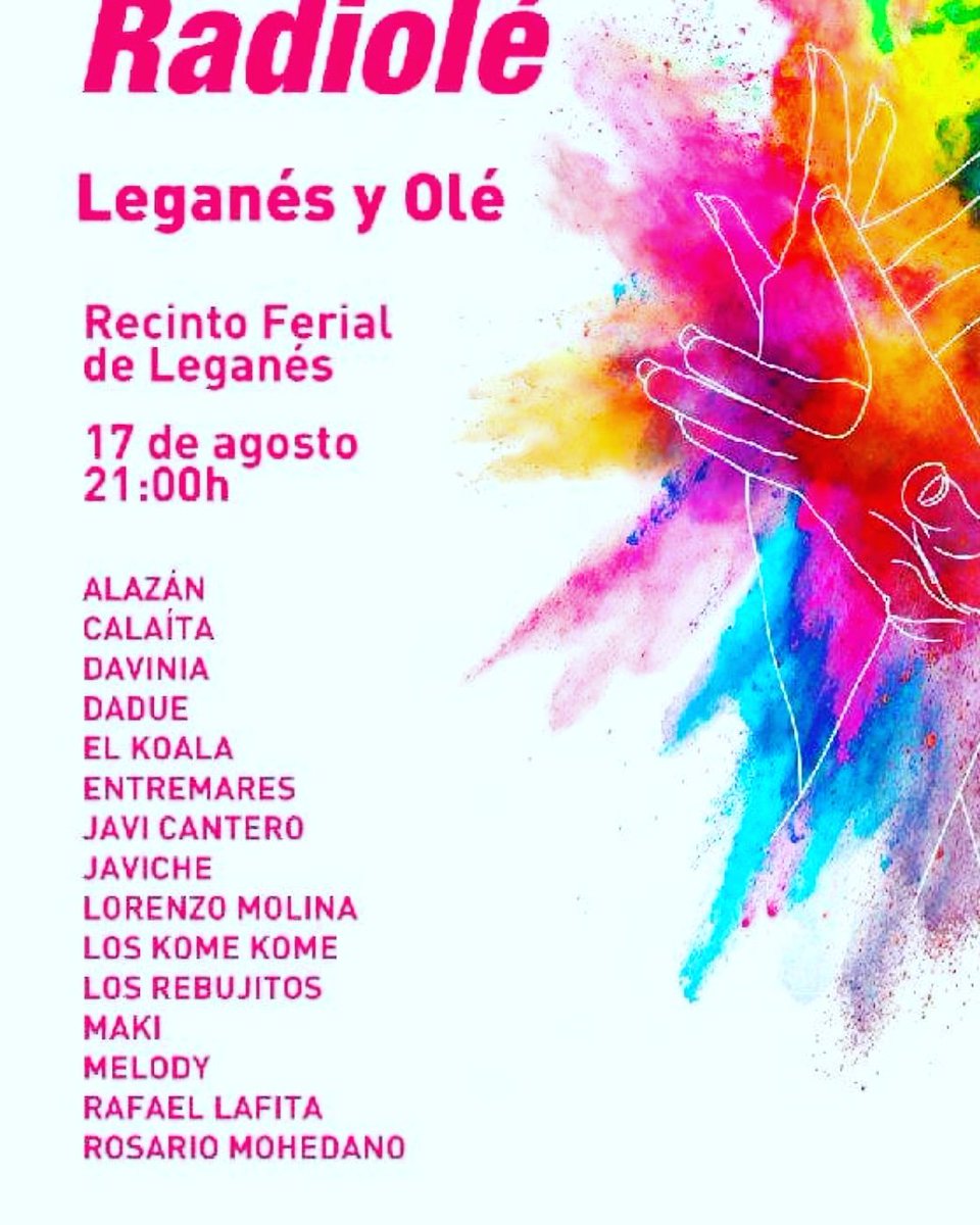 No os perdais #lagaladeradiole @Davinia_Oficial <a href="/Javi_Cantero/">Javi Cantero</a> <a href="/SomosAlazan/">ALAZÁN</a> <a href="/LorenzoMolinaof/">Lorenzo Molina</a> y muchos artistas mas 17 de agosto a las 21:00