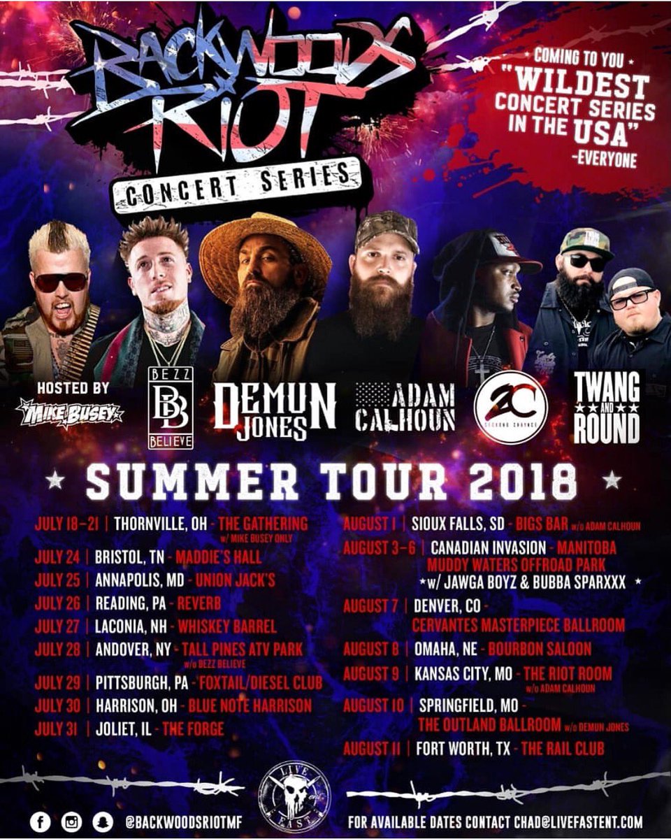 The WILDEST CONCERT SERIES in the USA is coming to @therailclub TONIGHT! Don’t miss out! Tickets still available at therailclub.com Artists include <a href="/demunjones/">Demun Jones</a>, @bezzbelieve69, <a href="/SeckondChaynce/">Seckond Chaynce</a>, <a href="/TwangAndRound/">Twang and Round</a> and more!
