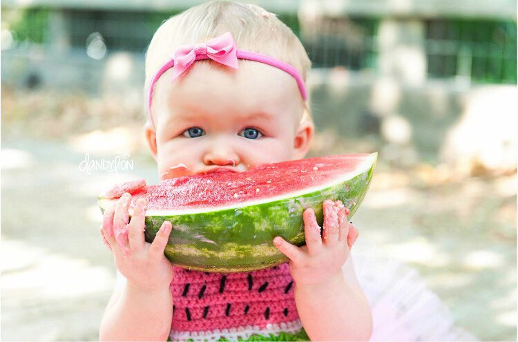 emilyboehringer's tweet image. I think everyone could use a little cheering up today. Here, look at this child I created. 😍🍉💓💚