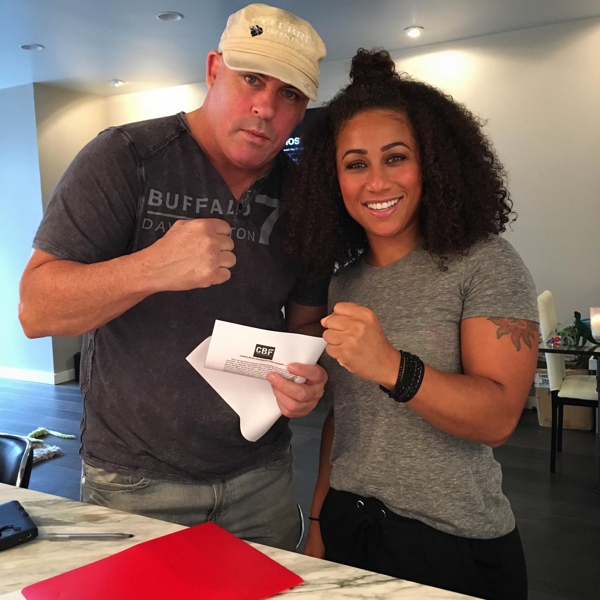 TheRealHoopz's tweet photo. 🥊Done Deal 🖊😁 @celebrityboxing1 match vs @farrah__abraham Can’t wait!! Press Conference August 21, #NYC #stopbullying #stepinthering https://t.co/Iv6mNNfQGH