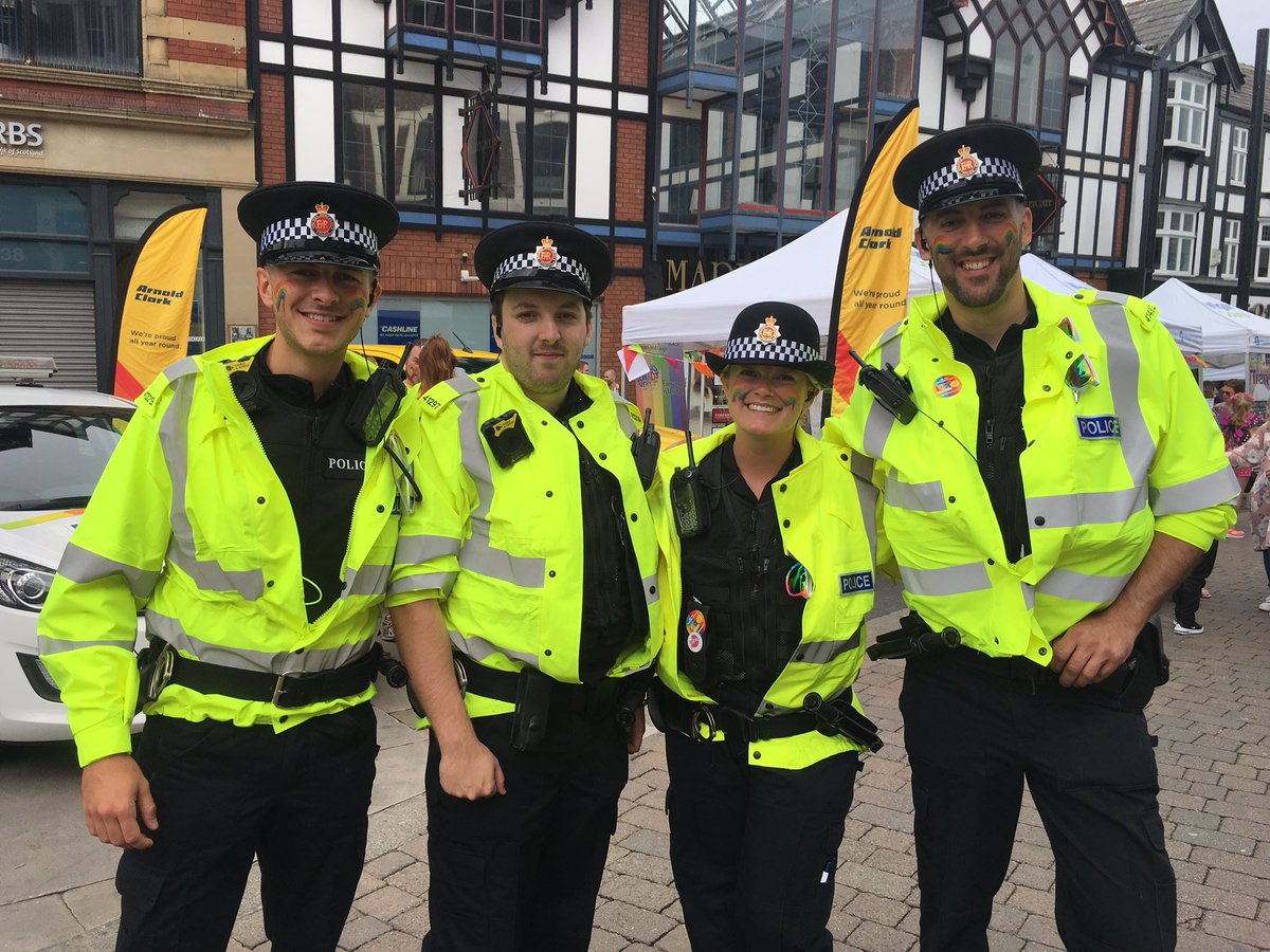 WiganCouncil's tweet photo. Just some of the people who've been enjoying #wiganpride18 today! https://t.co/b5Zr03Mmro
