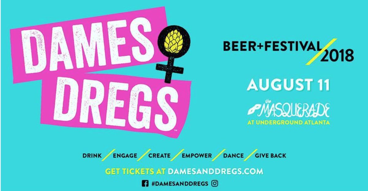 atlbeerbus's tweet photo. Visit @DamesandDregs Beer Festival to experience over 100 beers from some of Atlanta’s finest breweries including @RedBrickBrewing, @UrbanTreeCider, @ScofflawBrewing, @sweetwaterbrew, and more. Details: https://t.co/jAbfC09UR1 #atlbreweries #beeroclock #beerfestival https://t.co/fQQNQqjF63