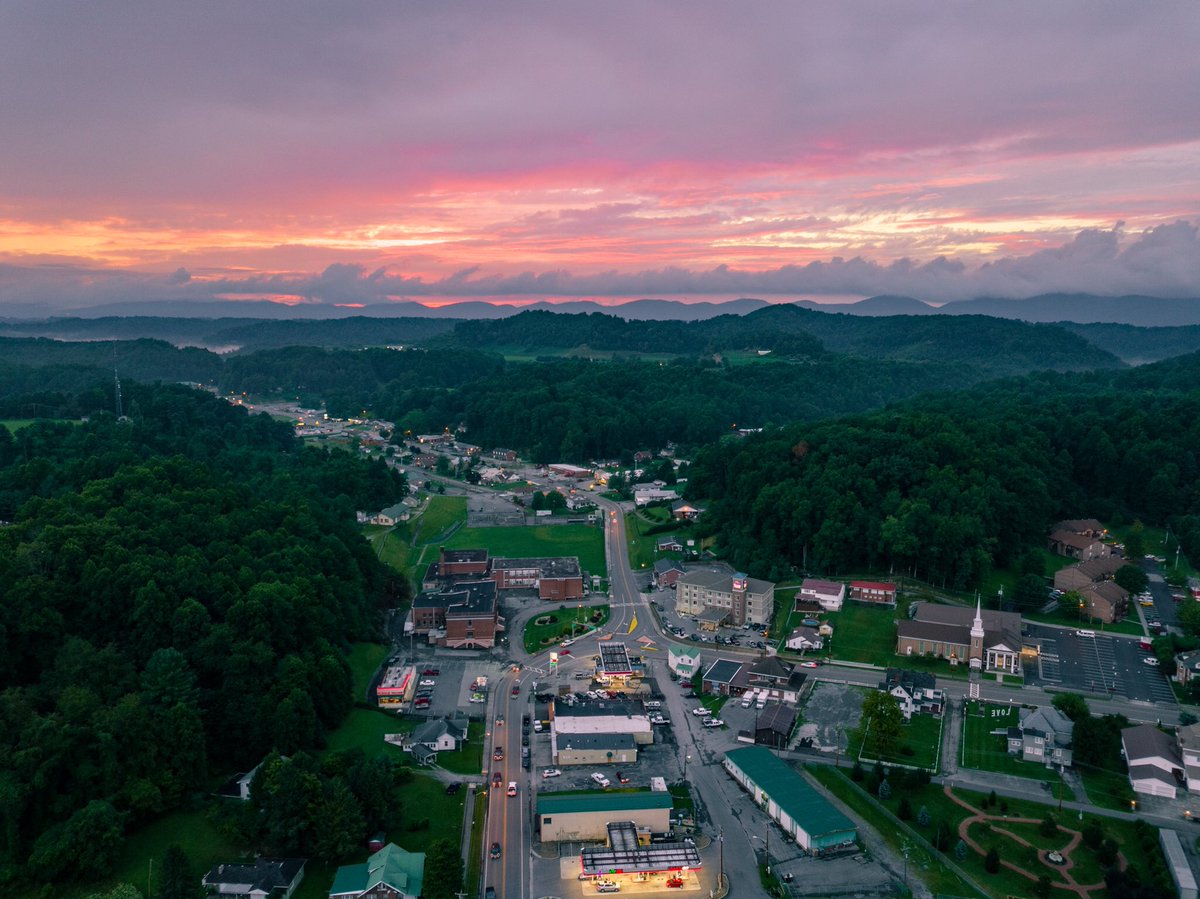 Beautiful sunset over Clintwood, VA #sunsets #djimavicpro #SWVA #Amazing