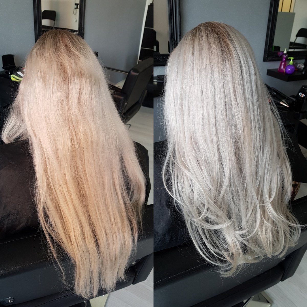 Luxury Hair On Twitter Beforeandafter Velvapro Silver Toner